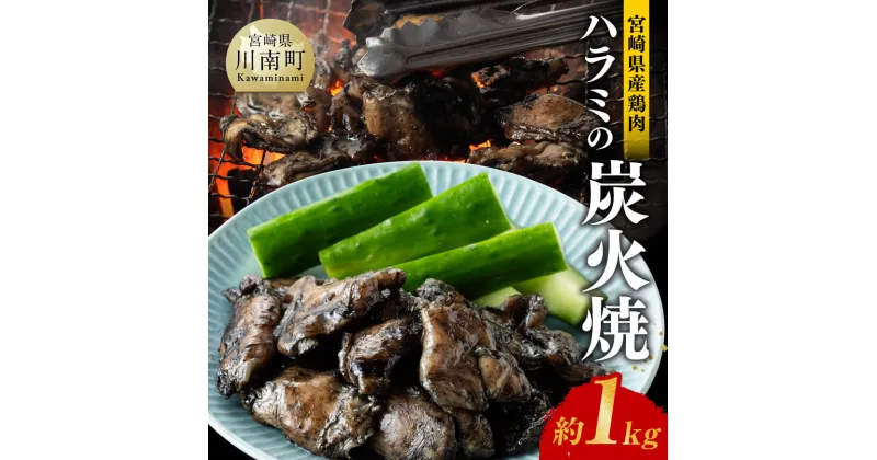 【ふるさと納税】宮崎県産鶏肉 ハラミの炭火焼 1kg – 肉 鶏 鶏肉 ハラミ 炭火焼 ジューシー 宮崎名物 E7211