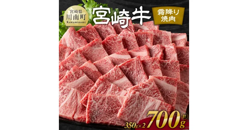 【ふるさと納税】 宮崎牛霜降り焼肉 700g (350g×2) – 肉 牛肉 黒毛和牛 宮崎県産牛 九州産牛 国産牛 宮崎県産 九州産 国産 霜降り 焼肉 肩ロース 送料無料 E11122