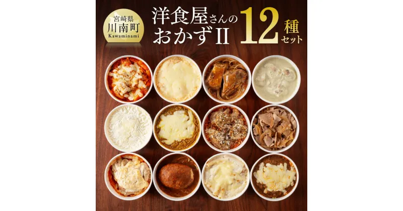 【ふるさと納税】 洋食屋さんのおかず2 12種セット ハンバーグ ポークジンジャー やわらかなんこつ チキンのグリーンカレー ドリア マカロニグラタン おかず E1201