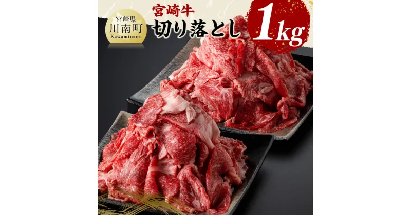 【ふるさと納税】宮崎 牛切り落とし 1kg – 肉 牛肉 国産 宮崎県産 黒毛和牛 和牛 切り落とし D11419