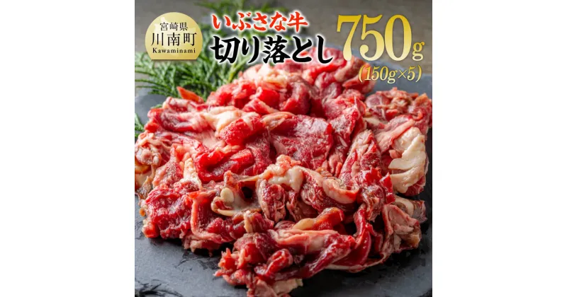 【ふるさと納税】いぶさな牛切り落とし750g（150g×5パック） – 宮崎県産 牛 切り落とし 黒毛和牛 D05303