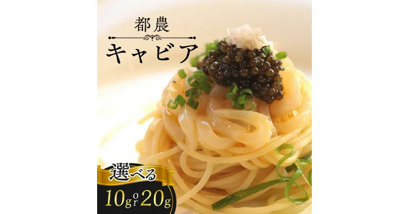 【ふるさと納税】《選べる内容量》 都農 キャビア 10g 20g 魚卵 魚介 食品 国産 水産 加工品 世界三大珍味 高級 卵 希少 おすすめ 人気 ギフト 贈り物 贈答 プレゼント お祝い 記念日 パーティー ご褒美 イベント おつまみ 贅沢 パスタ 前菜 珍味 海産物 宮崎県 送料無料