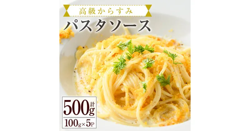 【ふるさと納税】高級からすみパスタソース(計500g・100g×5P)カラスミ クリームソース スパゲッティ 冷凍 小分け 豆乳 おかず 簡単調理 宮崎県 門川町 【AC-12】【イタリア料理 Bliss】