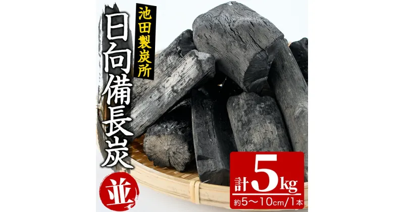 【ふるさと納税】日向備長炭(並・5kg)アウトドア キャンプ用品 BBQ バーベキュー 木炭 国産【IK-1】【池田製炭所】