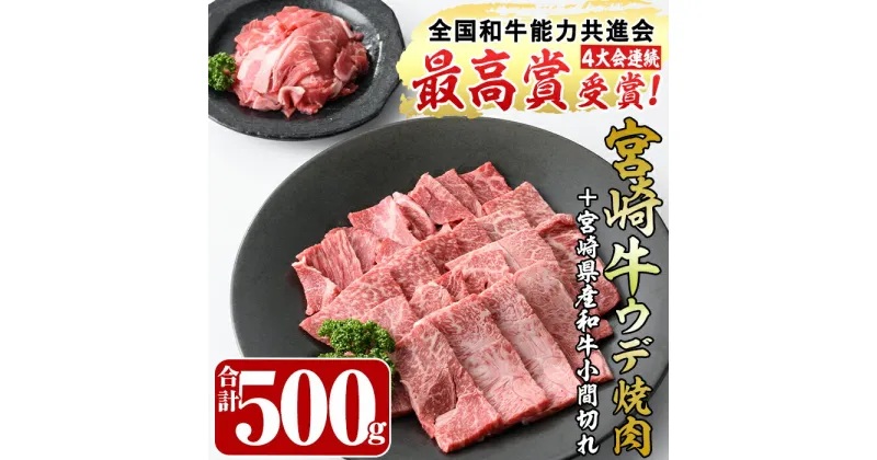 【ふるさと納税】宮崎牛ウデ焼肉(400g)宮崎県産和牛小間切れ(1パック・100g)牛肉 鍋 精肉 お肉 BBQ お取り寄せ 黒毛和牛 ブランド和牛 冷凍 国産【R-48】【ミヤチク】