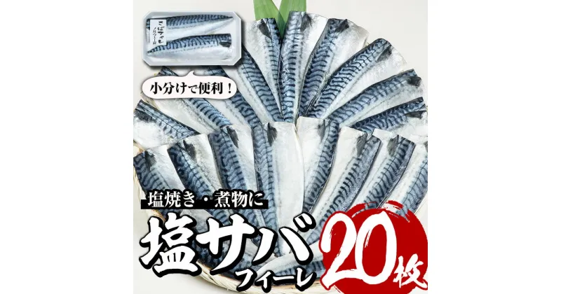 【ふるさと納税】塩サバフィーレ(20枚・計約2.5kg)鯖 さば 塩焼き 煮物 小分け 魚 海産物 冷凍【E-29】【水永水産】