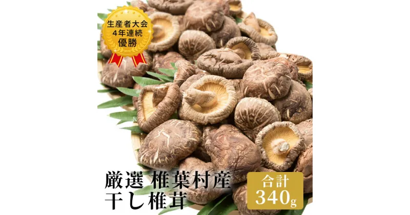 【ふるさと納税】【厳選】椎葉村産 乾し椎茸 合計340g 【生産者大会4年連続優勝 原木 乾しいたけ 産地直送 170g×2箱 干し椎茸 原木 乾しいたけ 産地直送 宮崎県 椎葉村 JA 農協 農業協同組合 干ししいたけ 乾物 出汁 だし 調味料 贈答用 ギフト 化粧箱入 贈り物 大容量】