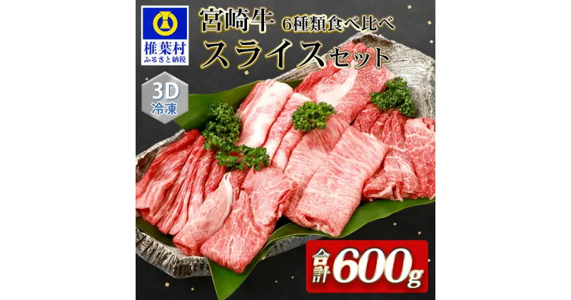 【ふるさと納税】【3D冷凍】宮崎牛 6部位 食べ比べ スライスセット【MT-49】｜送料無料 牛 肉 牛肉 人気 黒毛和牛 和牛 国産牛 国産 ブランド牛 おすすめ 冷凍 父 母 敬老 お祝い 内祝い お中元 お歳暮 贈り物 ギフト 誕生日 ブランド牛 BBQ キャンプ 焼き肉 すきやき｜