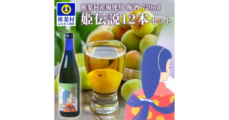 【ふるさと納税】椎葉村産梅使用 梅酒「姫伝説」 720ml×12本セット