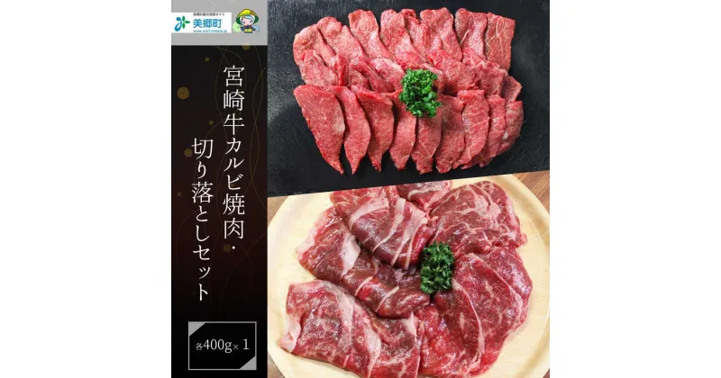 【ふるさと納税】【宮崎牛】 宮崎県産 宮崎牛 カルビ 切り落とし セット 400g×2 計800g [レグセントジョイラー 宮崎県 美郷町 31bb0022] 冷凍 送料無料 国産 牛 肉 焼肉 バーベキュー BBQ 切落し 炒め物 A4 A5等級