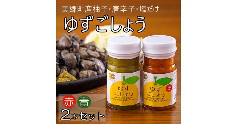 【ふるさと納税】柚子胡椒 赤ゆずこしょう&青ゆずこしょう 各 60g 2本 セット [農林産物直売所 美郷ノ蔵 宮崎県 美郷町 31ab0106] 調味料 赤唐辛子 青唐辛子 柚子 ゆず 唐辛子 詰め合わせ 手作り