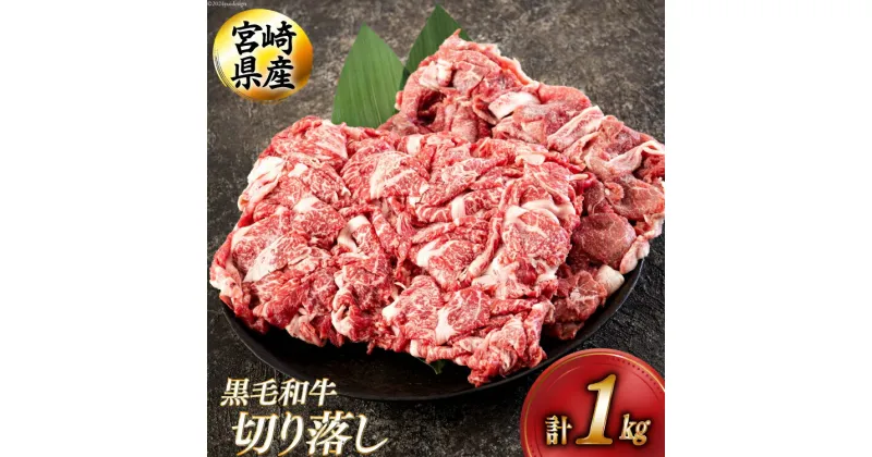 【ふるさと納税】黒毛和牛 切り落とし 500g×2 計1kg [アグリ産業匠泰 宮崎県 美郷町 31be0023] 小分け 牛肉 切落し モモ バラ 牛丼 肉じゃが しぐれ煮 煮込み 炒め 焼肉 普段使い 調理 おかず 料理 国産 送料無料 パック 牛 すき煮 肉豆腐 甘辛煮 ハヤシライス すき焼き