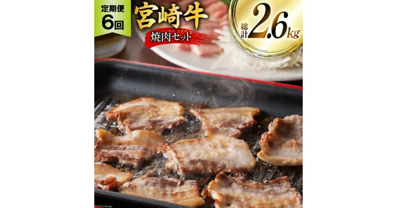 【ふるさと納税】牛肉 定期便 宮崎牛焼肉セット 6ヶ月定期便 [ミヤチク 宮崎県 美郷町 31au0061] 冷凍 焼肉 小分け 個包装 牛 牛肩ロース 牛ウデ 牛モモ