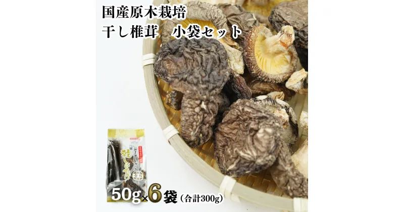 【ふるさと納税】C-39 乾燥 しいたけ 300g 50g×6袋 個包装 小分け 椎茸 干ししいたけ 乾しいたけ 原木栽培 宮崎県 九州 送料無料