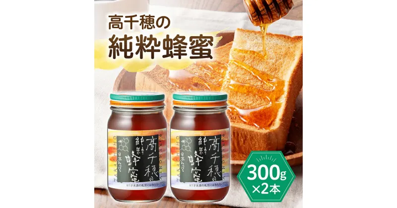 【ふるさと納税】 日本みつばち 高千穂の純粋蜂蜜 300g×2本セット 合計600g 国産はちみつ 瓶 蜂蜜 調味料 百花蜂蜜 天然 純粋蜂蜜 自然蜜 セット 贈答 贈り物 ギフト プレゼント お祝い お取り寄せグルメ グルメ 高千穂産 国産 九州 宮崎県 高千穂町 送料無料