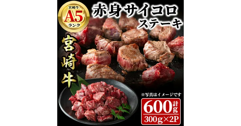 【ふるさと納税】宮崎牛 A5ランク 赤身サイコロステーキ(計600g・300g×2P) BBQ 牛肉 肉 ブランド牛 ステーキ 冷凍 国産 精肉 お取り寄せ 黒毛和牛 宮崎県 【LJ014】【レグセントジョイラー株式会社】