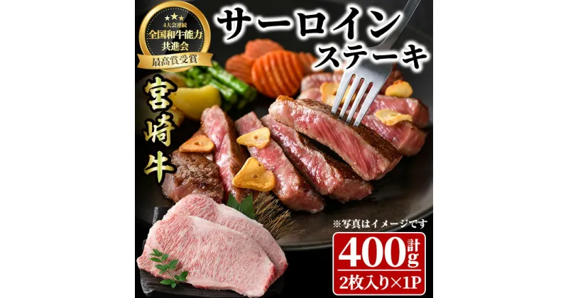 【ふるさと納税】宮崎牛 サーロインステーキ(計400g・2枚) BBQ 牛肉 肉 ブランド牛 ステーキ 冷凍 国産 精肉 お取り寄せ 黒毛和牛 宮崎県 【LJ015】【レグセントジョイラー株式会社】