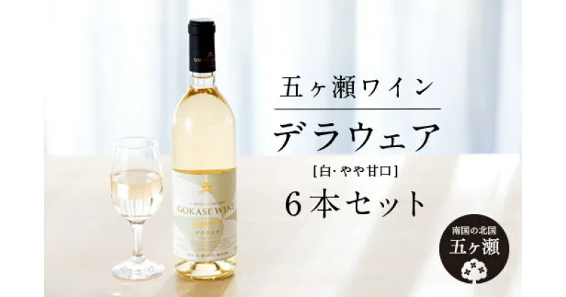 【ふるさと納税】五ヶ瀬ワイン デラウェア（白・やや甘口） 720ml 6本 | 五ヶ瀬ワイナリー ワイン 白ワイン 柑橘系 肉料理 国産 宮崎 五ヶ瀬町 五ヶ瀬町産ぶどう100％