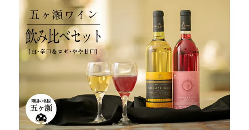 【ふるさと納税】五ヶ瀬ワイン 飲み比べセット（白・辛口＆ロゼ・やや甘口） | 酒 さけ お酒 おさけ アルコール ワイン 白ワイン 飲み比べ 宮崎県 五ヶ瀬町