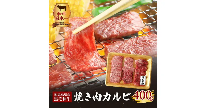 【ふるさと納税】和牛日本一！ 鹿児島県産 黒毛和牛 焼き肉 カルビ 400g 九州 お取り寄せ 贈りもの ギフト 特産品 地域の品 厳選 高品質 鹿児島県産黒毛和牛 BBQ 肉 柔らかい 経産牛 ヘルシー ヘルシー志向 美味しい ご家族 家族 友人 友達 鹿児島市 送料無料 MZ2