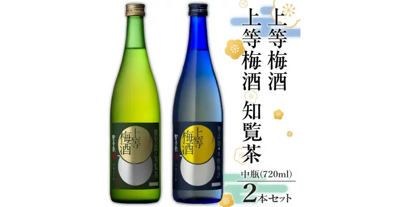 【ふるさと納税】上等 梅酒 ・ 上等 梅酒 知覧茶 中瓶 2本 セット 送料無料 酒 詰め合わせ 鹿児島市 土産 贈り物 プレゼント ギフト 贈答 お歳暮 Z