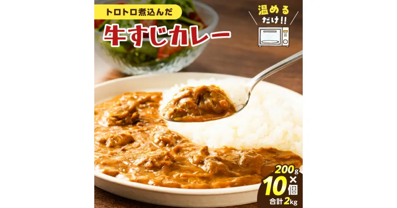 【ふるさと納税】 牛すじ カレー 2kg 牛すじカレー ビーフ スパイス トロトロ 小分け コク 冷凍 本格カレー 惣菜 総菜 美味しい 小分け 簡単 調理 温めるだけ レンジ 鹿児島物産展 九州物産展 にく太 太 ふるさと納税 鹿児島 鹿児島市 おすすめ ランキング プレゼント ギフト