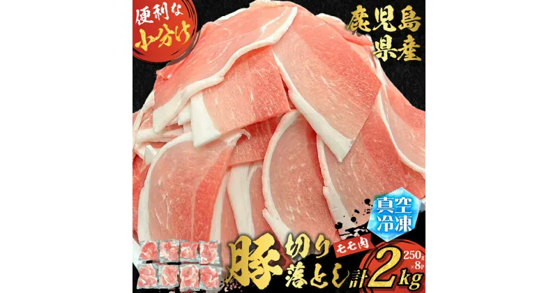 【ふるさと納税】 鹿児島県産 豚 切り落とし 計2kg 250g 8パック 肉 豚肉 モモ モモ肉 小分け スライス 便利 冷凍 真空 料理 生姜焼き ミルフィーユカツ 夕食 昼食 大きめ コンパクト F.create ふるさと納税 鹿児島 鹿児島市 おすすめ ランキング プレゼント ギフト