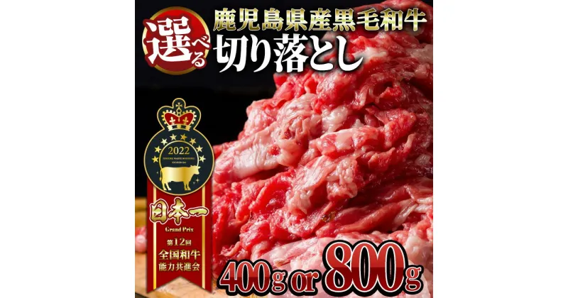 【ふるさと納税】うしの中山 切り落とし 400g or 800g 和牛 黒毛和牛 牛肉 すき焼き 【株式会社nixy 中山亭 鹿屋店】