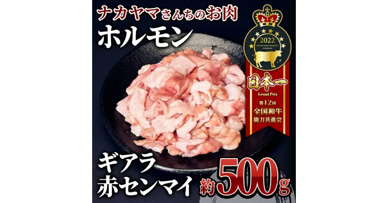 【ふるさと納税】 【ナカヤマさんちのお肉】うしの中山 ホルモン（赤センマイ、ギアラ）約500g（約500g×1袋） 鹿児島 黒毛和牛 和牛 牛肉 肉 国産 冷凍 ホルモン ホルモン焼 鍋 煮込み おつまみ 炒め物 【株式会社nixy 中山亭 鹿屋店】