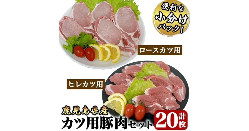 【ふるさと納税】豚肉ロースカツ、ヒレカツ用合計20枚セット[ロースカツ用1kg以上（100g以上×10枚）、ヒレカツ用300g以上（30g以上×10枚）]国産 鹿児島県産 豚肉 豚 豚ロース 豚ヒレ トンカツ ロースカツ ヒレカツ ステーキ 小分け 冷凍 冷凍保存【株式会社 TRINITY】