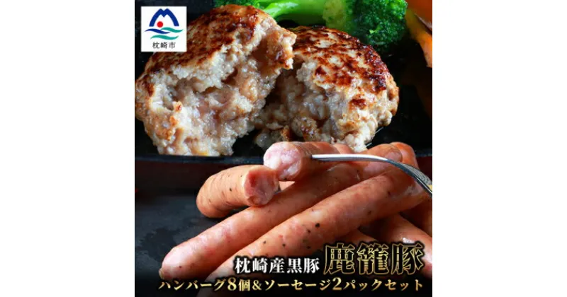 【ふるさと納税】鹿籠豚ハンバーグ8個&ソーセージ2パックセット【合計1.4kg】　B3-3【配送不可地域：離島】【1166981】