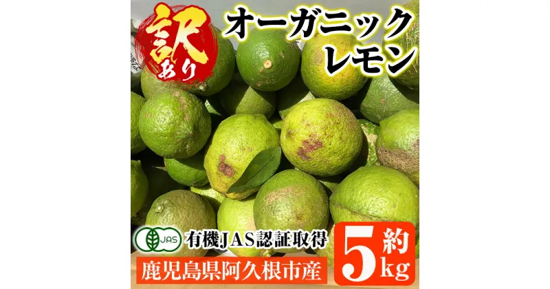 【ふるさと納税】数量限定！有機JAS 訳ありオーガニックレモン(約5kg) 国産 訳あり レモン 檸檬 果実 果物 フルーツ 柑橘 デザート 期間限定 有機栽培 健康志向【中村農場】a-9-9