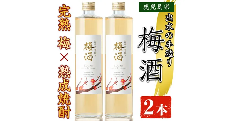 【ふるさと納税】《数量限定》出水の手造り梅酒(500ml×2本) 梅酒 お酒 アルコール 熟成 梅 ウメ 熟成焼酎 古酒 手造り 手づくり 南高梅 ロック ソーダ割り 水割り 宅飲み 家飲み 鹿児島 出水酒造 鹿児島県【出水酒造 izumi-syuzou】